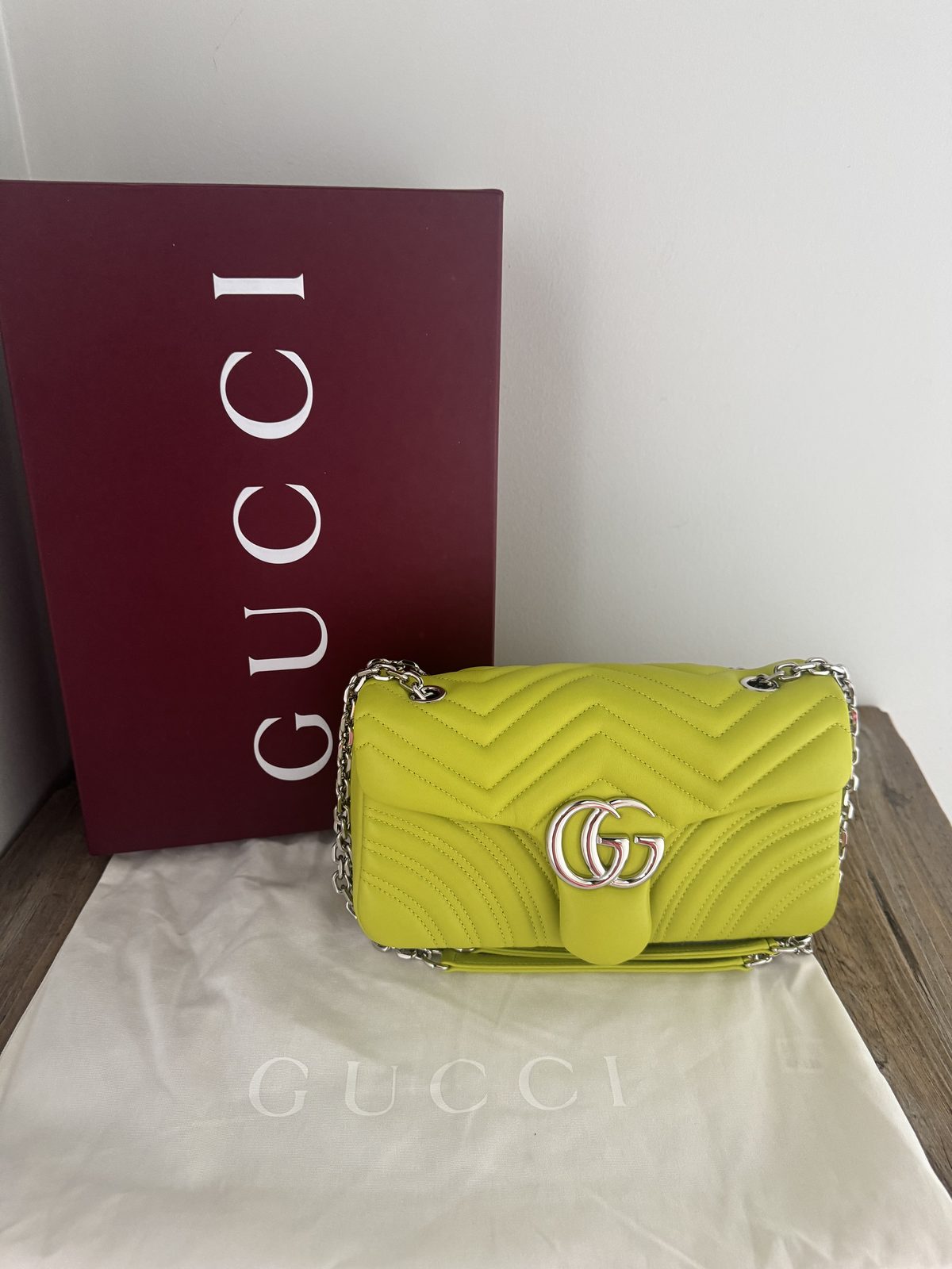 Gucci Lime Green Medium Marmont