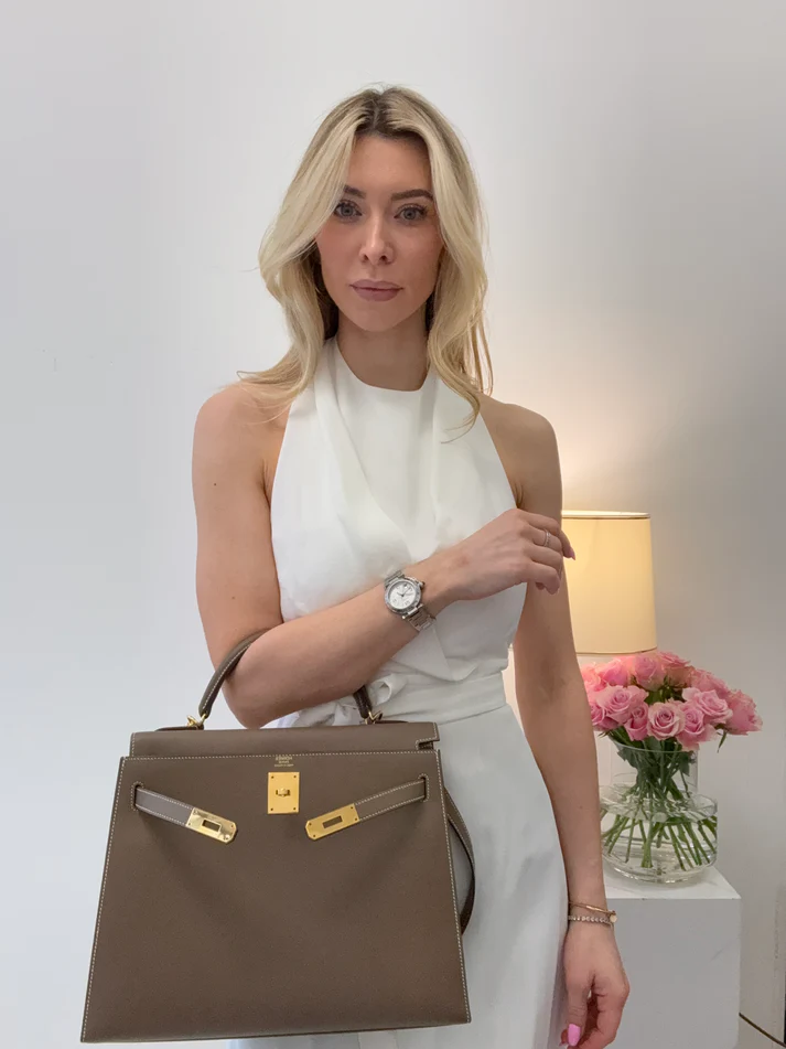 Hermes Kelly 32 Sellier Epsom Etoupe 2018