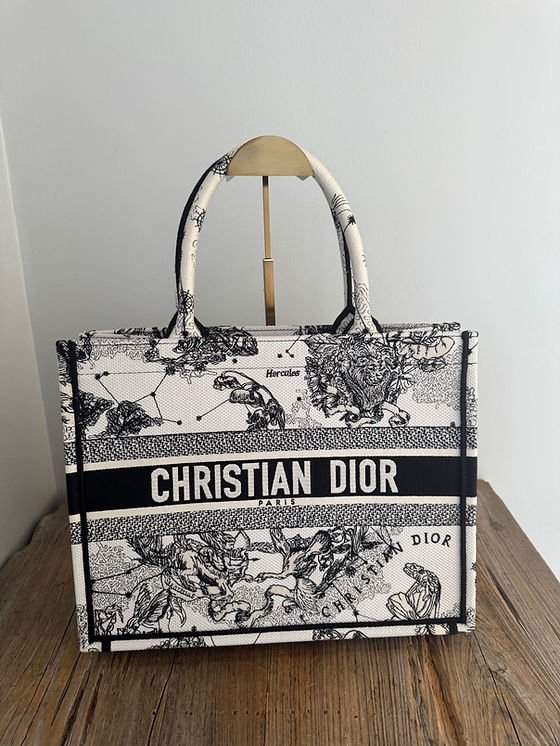 Dior Zodiac De Jouy Medium Book Tote