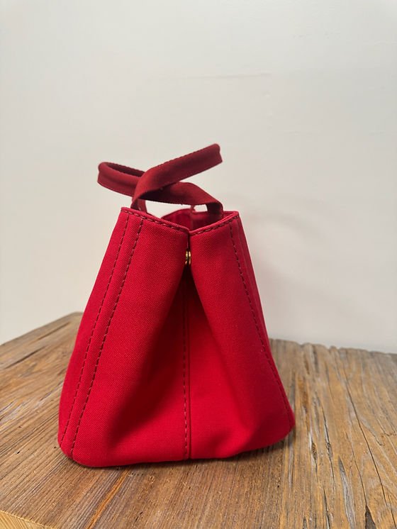 Prada Canapa Tote in Red
