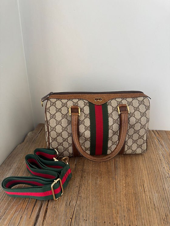 Vintage Gucci Boston Bag with Unbranded Strap