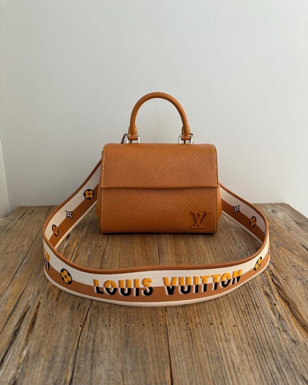 Louis Vuitton Cluny Mini Epi Leather Top Handle Bag (Gold Miel) M58931