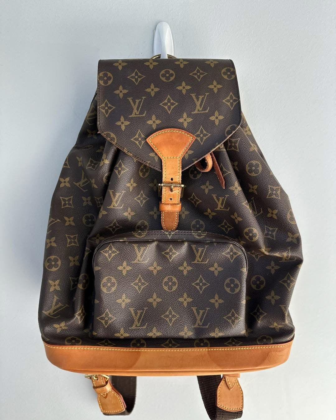 LOUIS VUITTON Monogram Coated Canvas Montsouris GM Backpack Bag