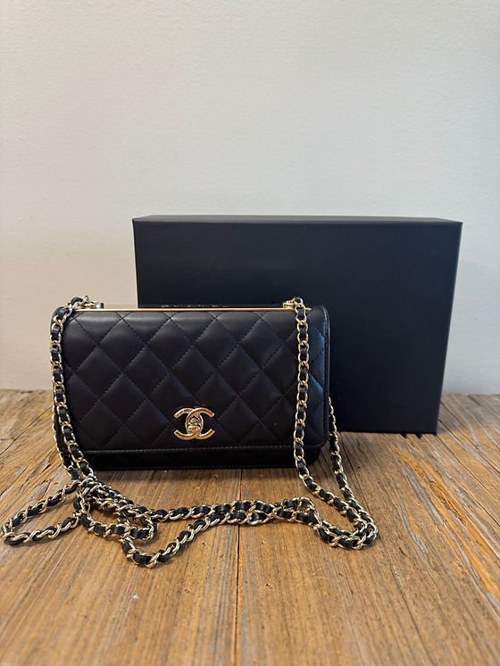 Chanel Trendy WOC in Black Lambskin
