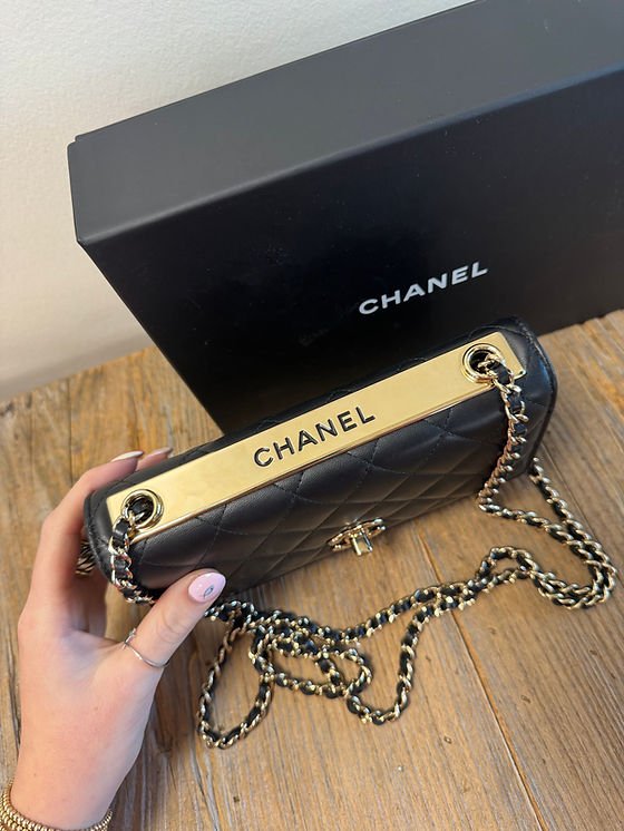 Chanel Trendy WOC in Black Lambskin